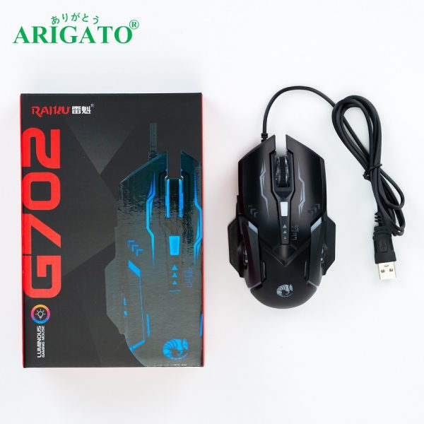 Chuột Game Cao Cấp Raiku G702