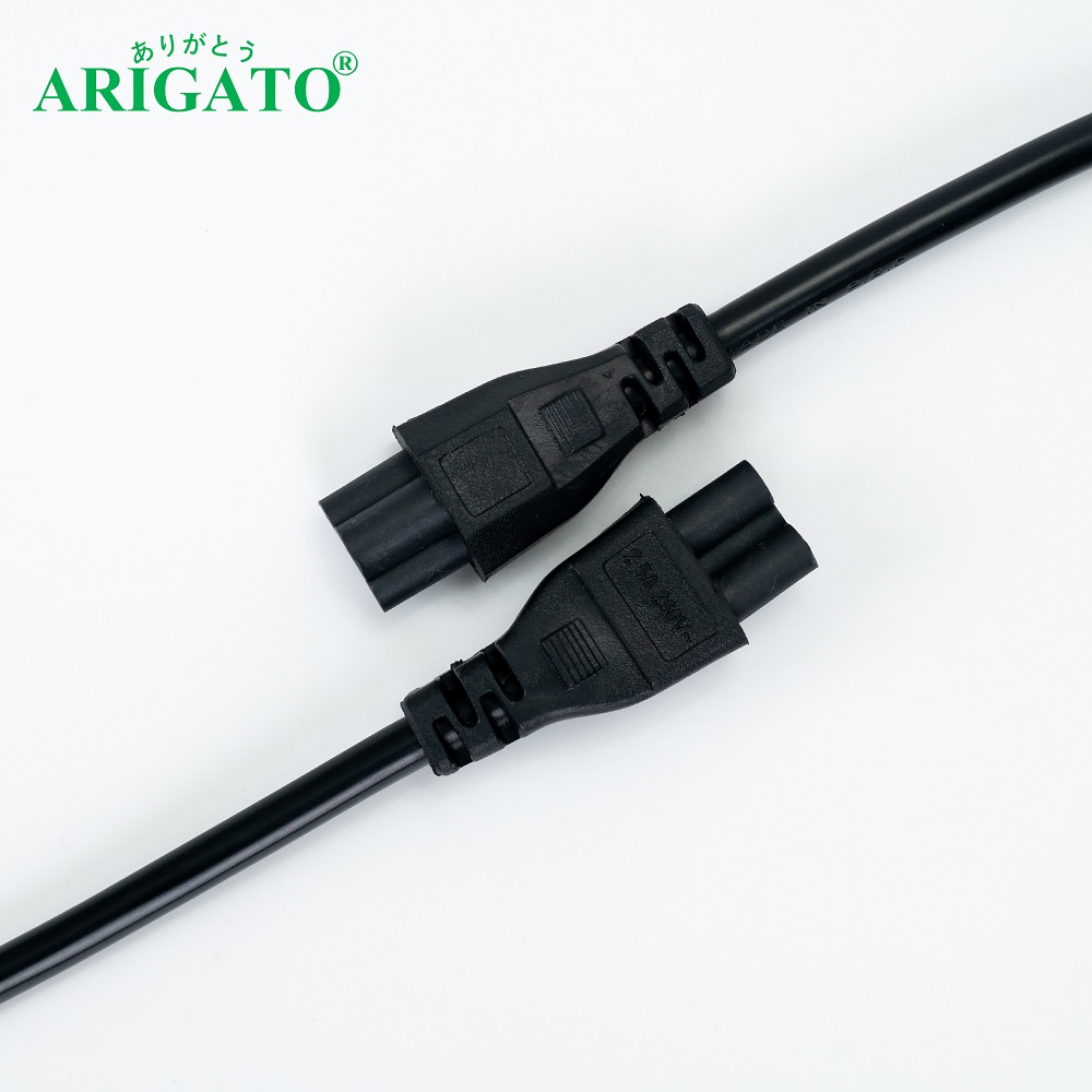 Dây Nguồn Laptop Arigato 1.5m Đồng Black
